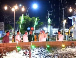 Tindaklanjuti Arahan Bupati Terkait Penataan Lampu Kawasan Kota, PUPR Barito Utara Lakukan Hal Ini