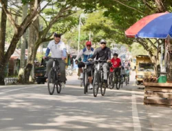 Menjaga Kebugaran Fisik, Bupati Gowes Bersama Jajaran Pemkab Barito Utara 